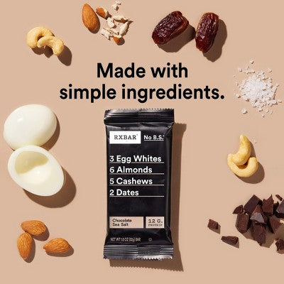 RXBAR Chocolate Sea Salt Protein Bars - 18.3oz/10ct