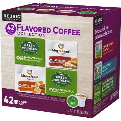 Keurig Flavored Coffee Collection Keurig K-Cup Coffee Pods Variety Pack Medium Roast - 42ct