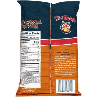 Old Dutch Caramel Puffcorn Curls - 8.5oz