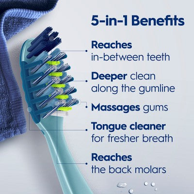Oral-B Cross Action All-In-One Soft Manual Toothbrush