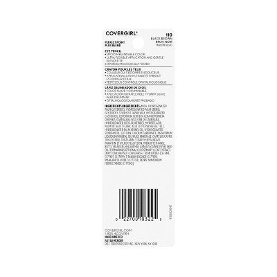 COVERGIRL Perfect Point Plus Blend Eye Pencil - Black Brown - 0.02oz