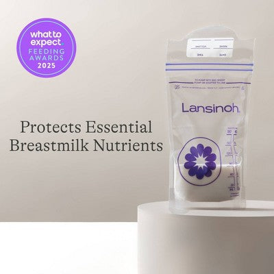 Lansinoh Breast Milk Storage Bags, Fast Freeze & Thaw Breast Milk Bags for Baby Bottle Feeding - 6oz