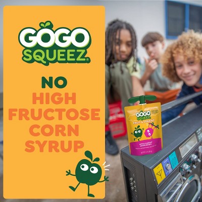 GoGo SqueeZ Fruit & VeggieZ No Sugar Added Applesauce and Puree Apple Pear Carrot and Apple Carrot Mixed Berry Variety Pack - 3.2oz/12ct