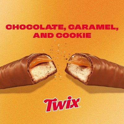Twix Caramel Full Size Caramel Cookie Chocolate Candy Bar - 1.79oz
