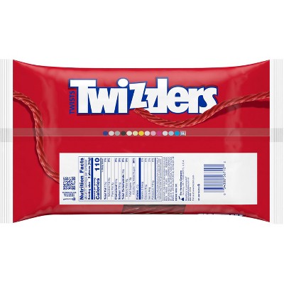 Twizzlers Twists Strawberry Licorice Candy Zipper Bag - 32oz