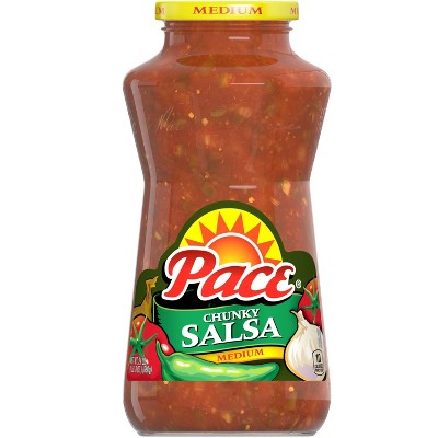 Pace Chunky Salsa Medium - 24oz: Gluten-Free, Vegan, No Added Sugar