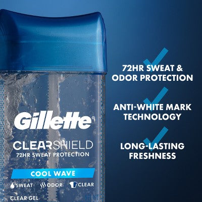 Gillette Clear Gel Antiperspirant & Deodorant Cool Wave