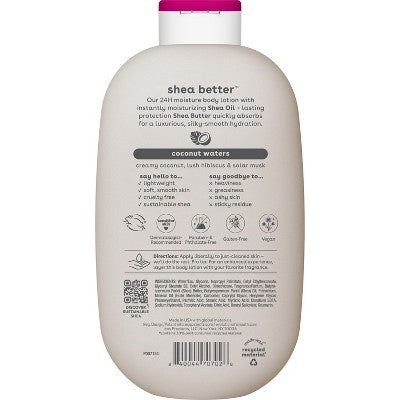eos Shea Better 24H Moisture Body Lotion - Coconut Waters - 16 fl oz