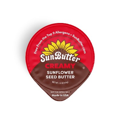 SunButter On the Go Cups Creamy Sunflower Spread, Nut Free, Non-GMO – 9oz/6ct