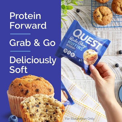 Quest Nutrition Nutrition Protein Bar - Blueberry Muffin - 4ct