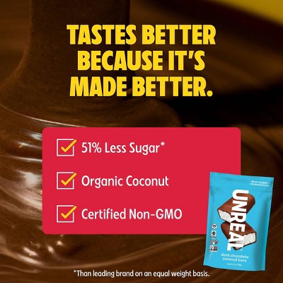 UNREAL Dark Chocolate Coconut Candy  Bars - 4.2oz