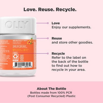 OLLY Heavenly Hair Supplement Gummies with Keratin, Amla, Biotin & Minerals - 60ct