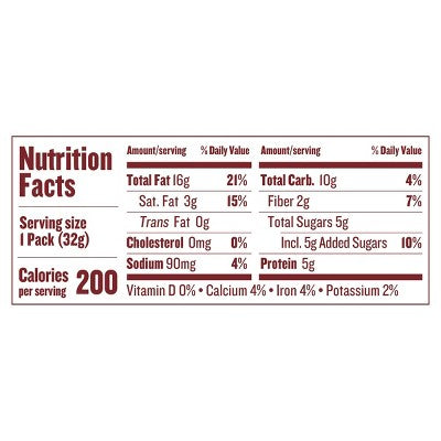 Justin's Vanilla Almond Butter - 1.15oz: Certified Gluten-Free, Creamy