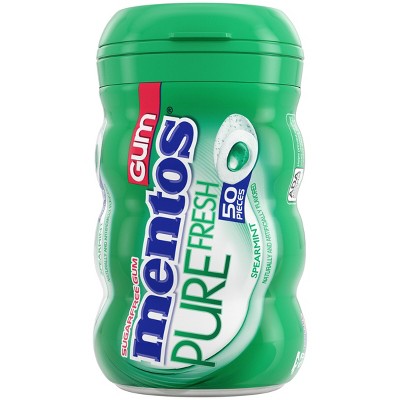 Mentos Pure Fresh Spearmint Sugar-Free Gum - 50ct