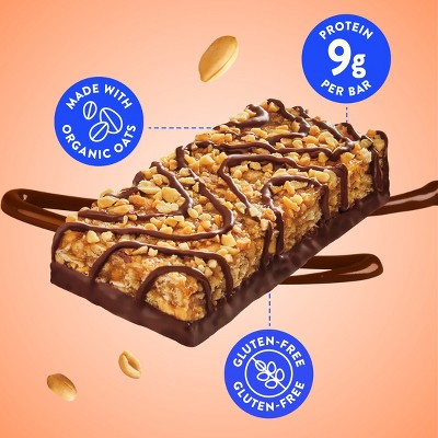 LUNA Bar Nutz Over Chocolate Granola Bar Made with Organic Oats - 9g Protein - 10.14oz/6pk