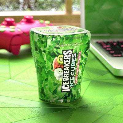 Ice Breakers Kiwi Watermelon Ice Cubes Gum - 3.24oz