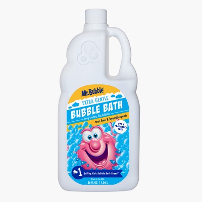 Mr. Bubble Extra Gentle Dye & Fragrance Free Bubble Bath 36-oz