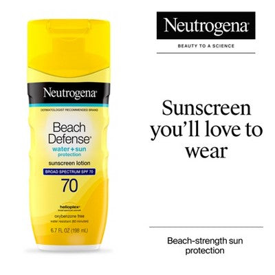 Neutrogena Beach Defense Sunscreen Lotion - SPF 70 - 6.7 fl oz