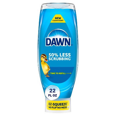 Dawn Ultra Clean Scent Ez-Squeeze Dishwashing Liquid Dish Soap - 22 fl oz: Multi-Surface, Removes Grease