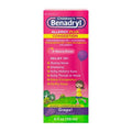 Children's Benadryl Diphenhydramine Allergy Plus Congestion Relief Liquid - Grape - 4 fl oz