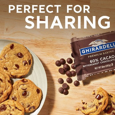 GHIRARDELLI Premium Baking 60% Cacao Bittersweet Chocolate Chips - 10oz