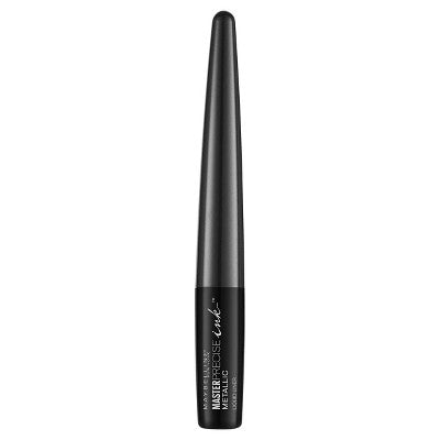 Maybelline Eye Studio Master Precise Ink Waterproof Eyeliner Black Comet - 0.06oz: Liquid Liner for Defining Eyes, Metallic Finish
