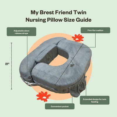 My Brest Friend Twin Nursing Pillow