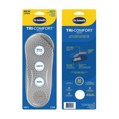 Dr. Scholl's Comfort Tri-Comfort Shoe Insoles for Men - Size 8-12