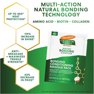 Palmer's Coconut Oil Formula Amino Bonding Complex Bonding Conditioning Masque Pack - 2.1 fl oz