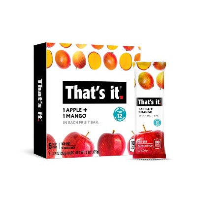 That's it. Apples & Mangoes Flavored Fruit Bars - 6oz/5pk