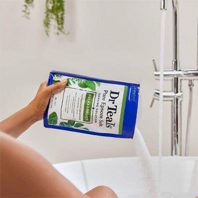 Dr Teal's Epsom Salt Magnesium Soak - Relax & Relief with Eucalyptus & Spearmint