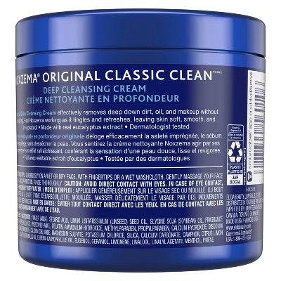 Noxzema Classic Clean Original Deep Cleansing Cream - Eucalyptus Scented - 12oz