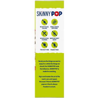 SkinnyPop Sea Salt Microwave Popcorn Multipack - 16.8oz/6ct