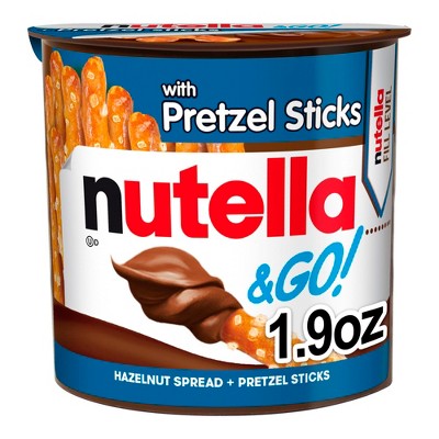 Nutella & Go! Hazelnut Spread & Pretzel Sticks - 1.9oz: Creamy