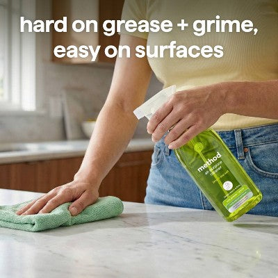 Method Lime + Sea Salt Cleaning Products All Purpose Cleaner: Hypoallergenic, Phosphate-Free, 28 fl oz Spray
