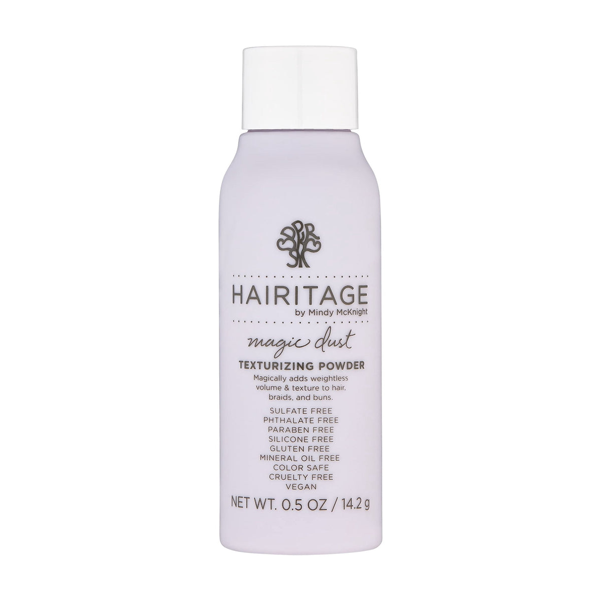 Hairitage Magic Dust Volumizing Texture Powder Styling Hair Product for Men & Women, Fluffy Hair, 0.5oz
