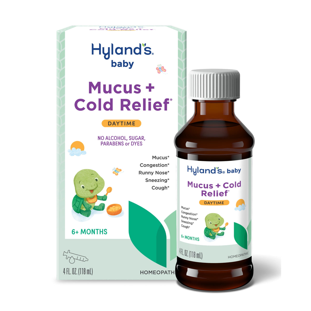 Hyland's Baby Mucus + Cold Relief, Ages 6+ Months, Daytime, 4 fl oz