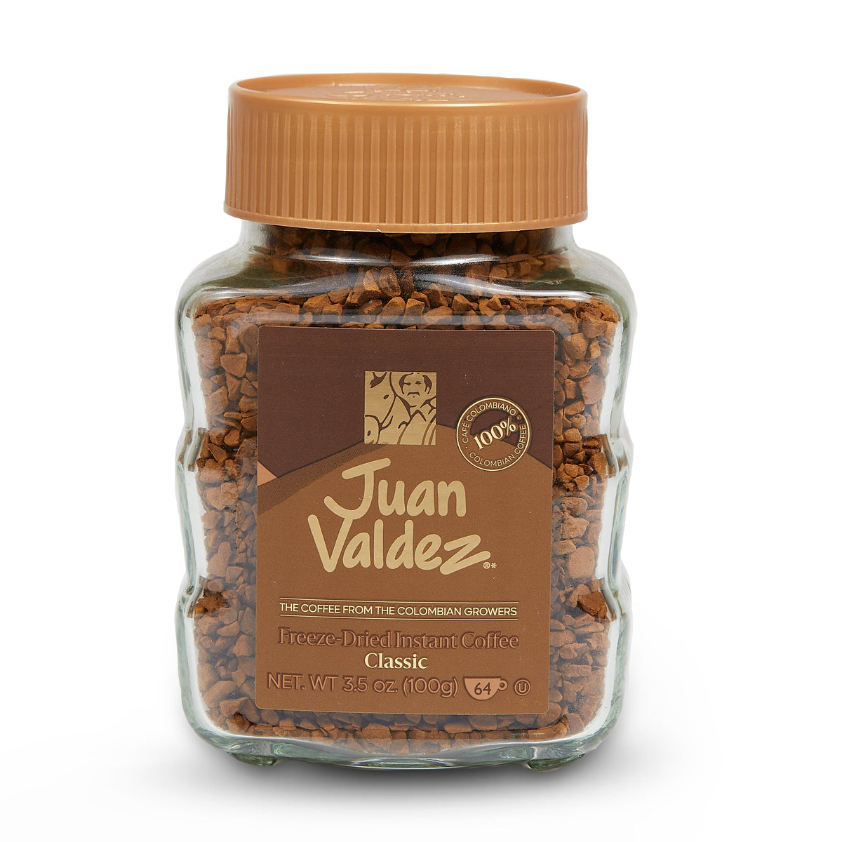 Juan Valdez Classic Freeze-Dried Instant Coffee – Premium Colombian, 3.52 oz