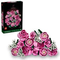 LEGO Botanicals Bouquet of Pink Roses Artificial Flowers Building Set 10374, Ages 18+