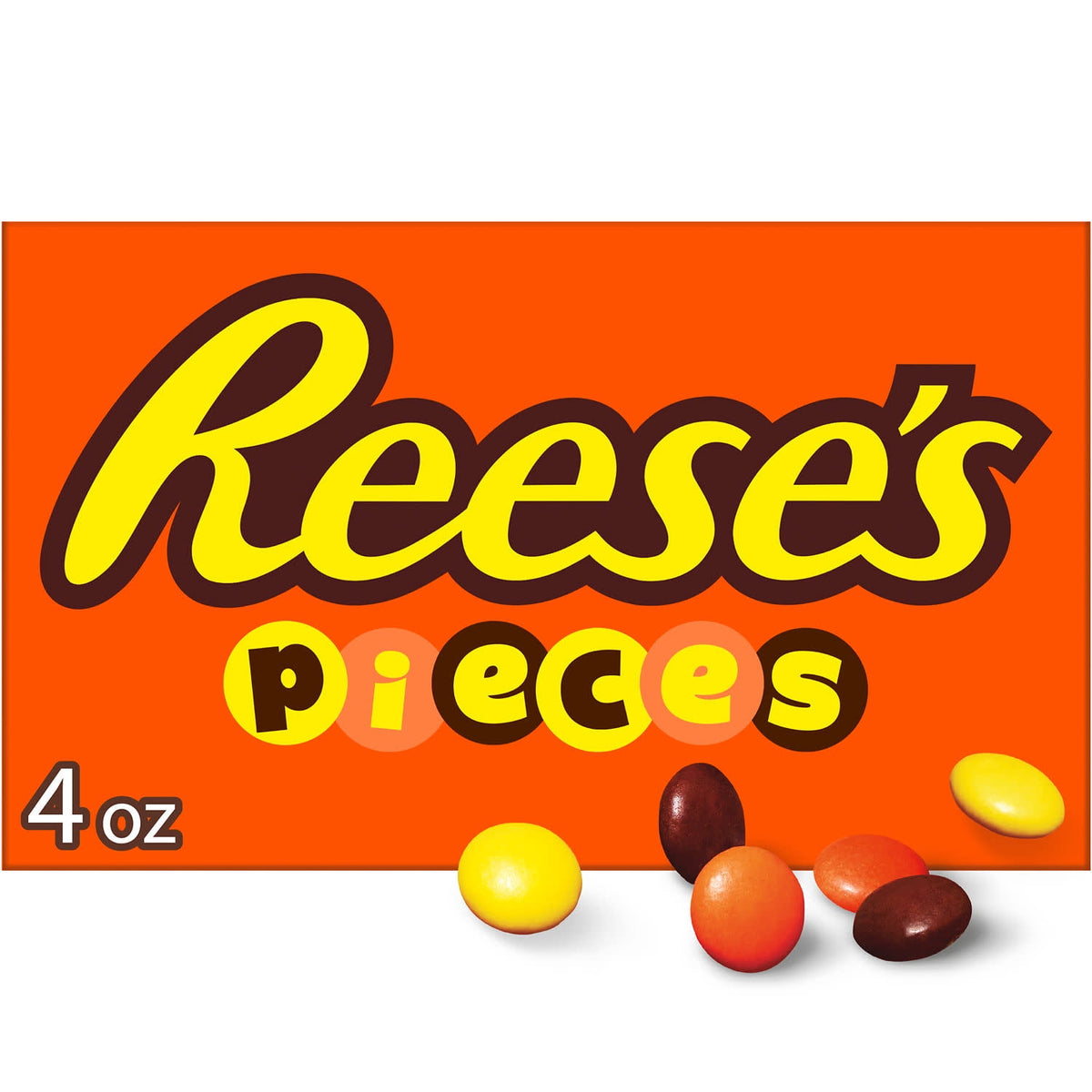 Reese's Pieces Peanut Butter In A Crunchy Shell Candy, Movie Theater Box 4 Oz