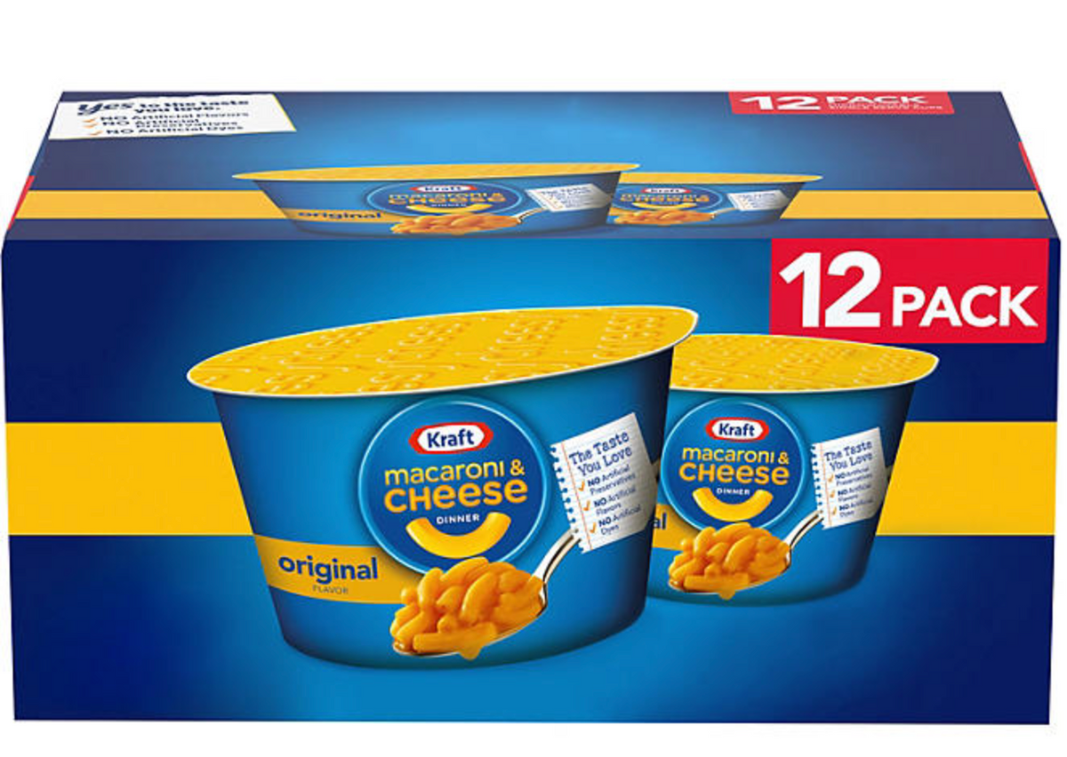 Kraft Macaroni & Cheese Mikrowellenbecher, 12 Stk.