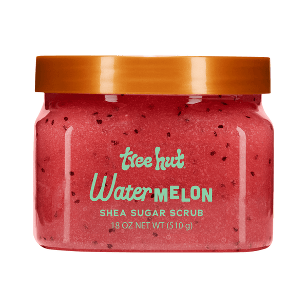 Tree Hut Watermelon Shea Sugar Exfoliating and Hydrating Body Scrub, 18 oz.