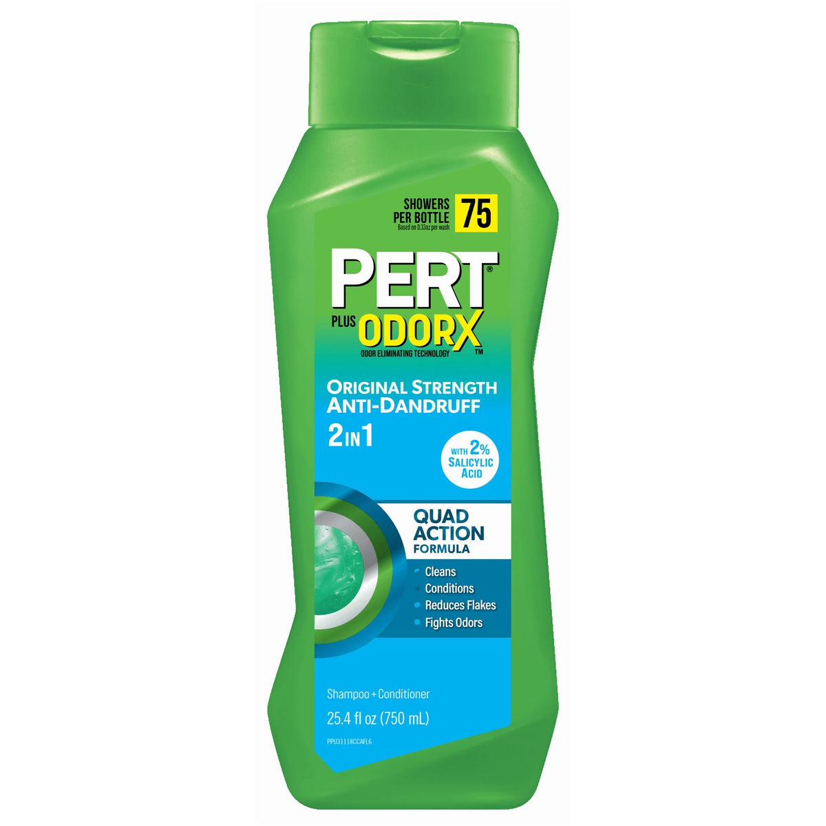 Pert Advanced Anti-Dandruff Relief 2-in-1 Shampoo Plus Conditioner, 25.4 fl oz