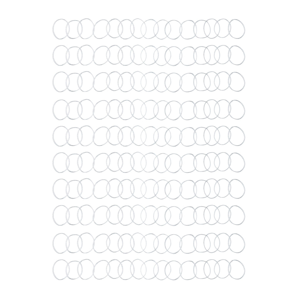 Goody Ouchless Clear Hair Elastics, No Metal, 75 Count, Damage-Free Styling