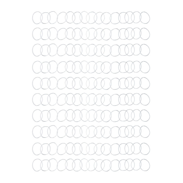 Goody Ouchless Clear Hair Elastics, No Metal, 75 Count, Damage-Free Styling