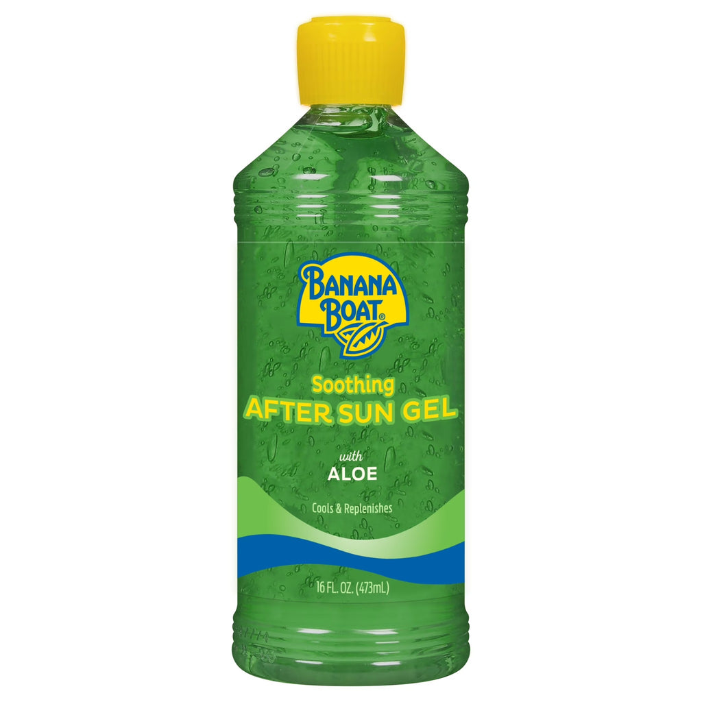 Banana Boat Soothing after Sun Aloe Gel for Sunburn Relief, All Skin After Sun Protection, 16 fl oz