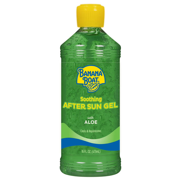 Banana Boat Soothing after Sun Aloe Gel for Sunburn Relief, All Skin After Sun Protection, 16 fl oz