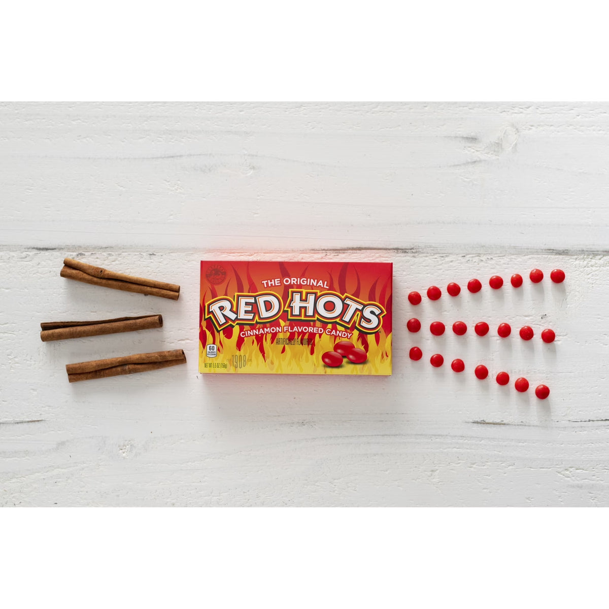 Red Hots Original Cinnamon Flavored Candy, Theater Box, 5.5 oz