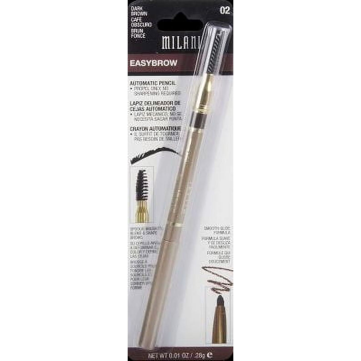 Milani Easybrow Automatic Pencil, Dark Brown