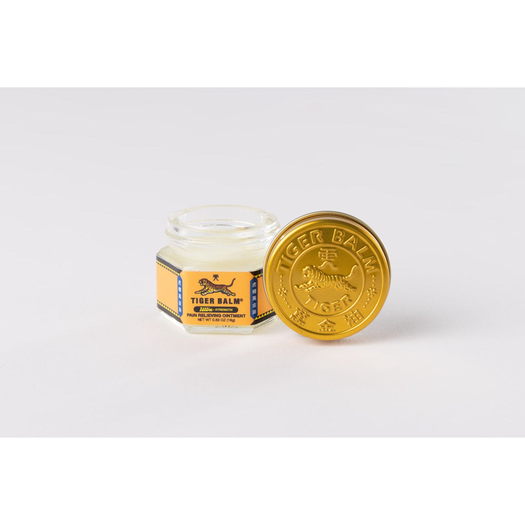 Tiger Balm Ultra Strength Pain Relief Ointment, 0.63 oz Jar, Relieves Backaches, Sore Muscles, Strains